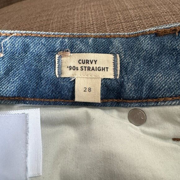 Madewell Curvy 90's Straight Jean - Size 28 - Picture 6 of 6